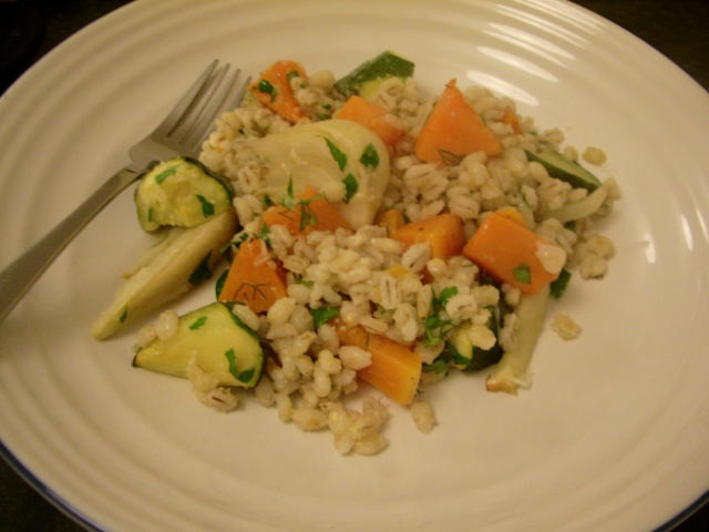 Pearl barley with butternut squash and fennel_4