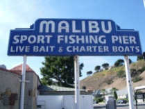 The sign at Malibu Pier